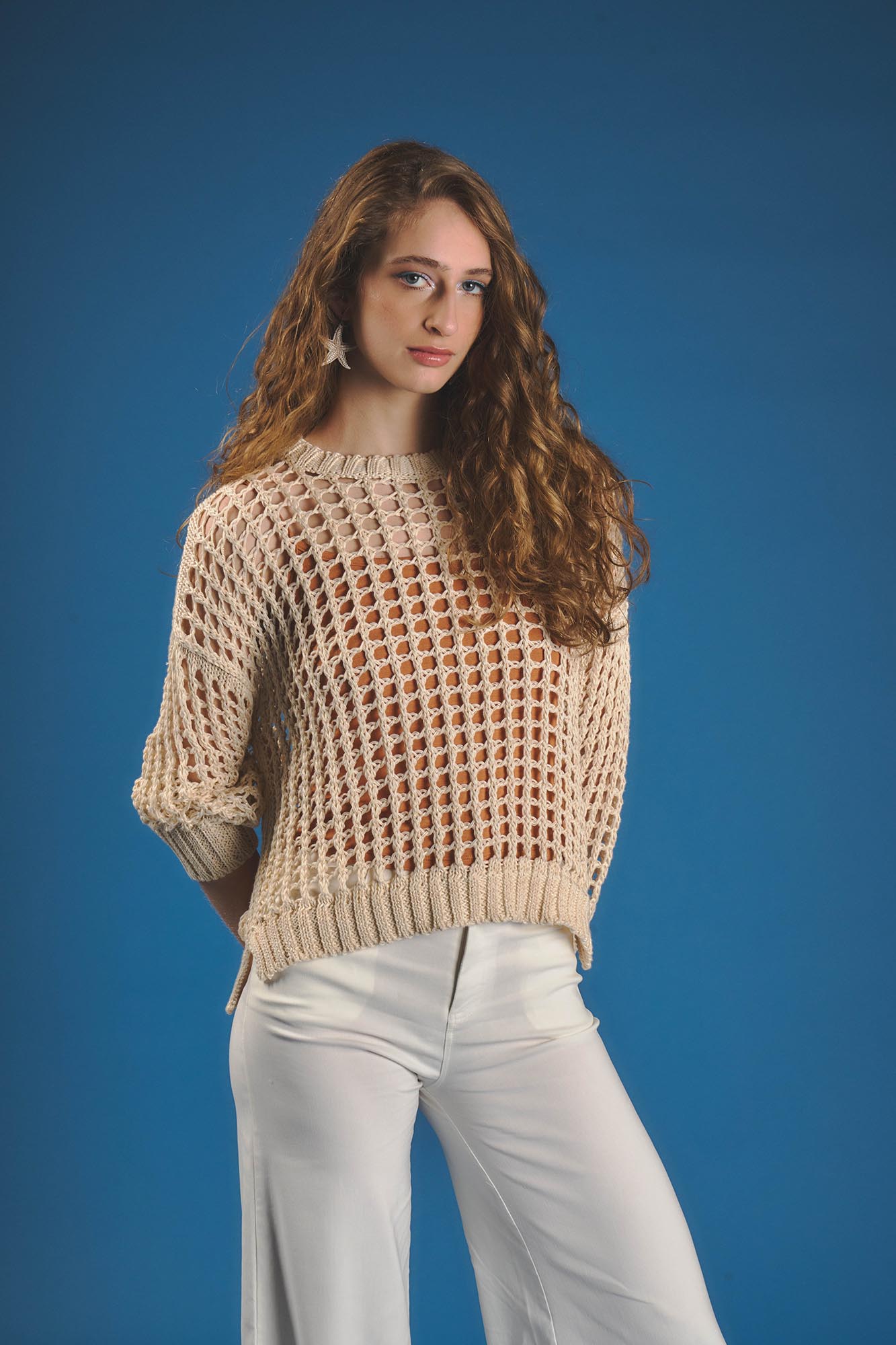 SWEATER RED NATURAL
